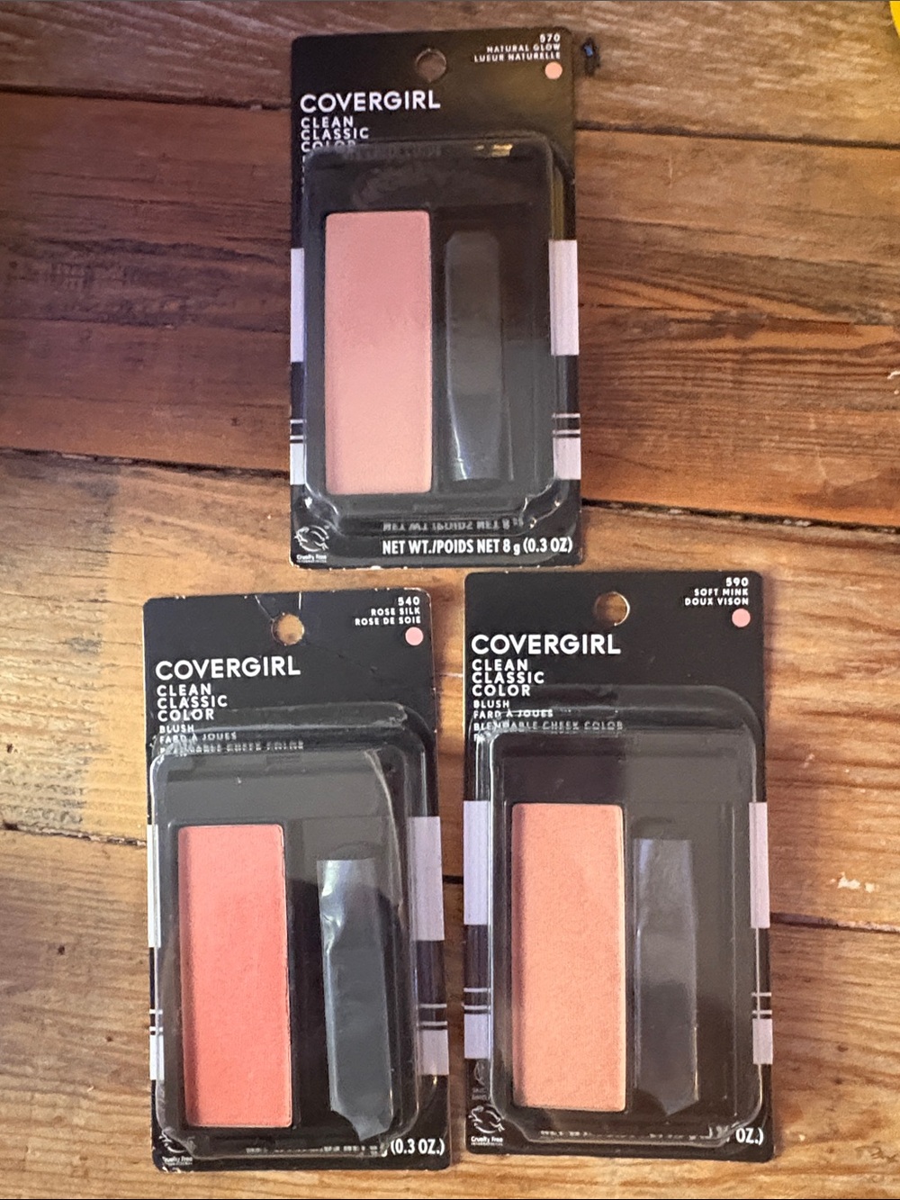 COVERGIRL Clean Classic Color Blush 3-Piece Bundle 💄✨ NWT